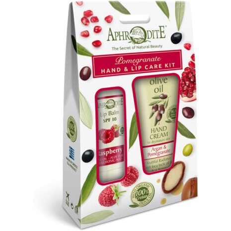 Aphrodite Hand and Lip Care Kit Pomegranate