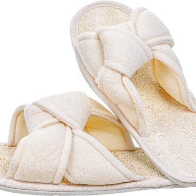 Loofah Bath & Spa Slippers - Knotted