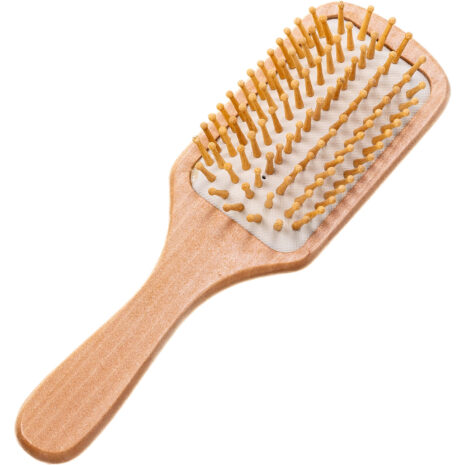 Medium Natural Wood Paddle Hair Brush